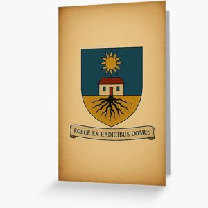 Postkaart met familiewapen Dom