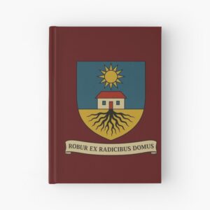 Dagboek harde kaft met familiewapen Dom